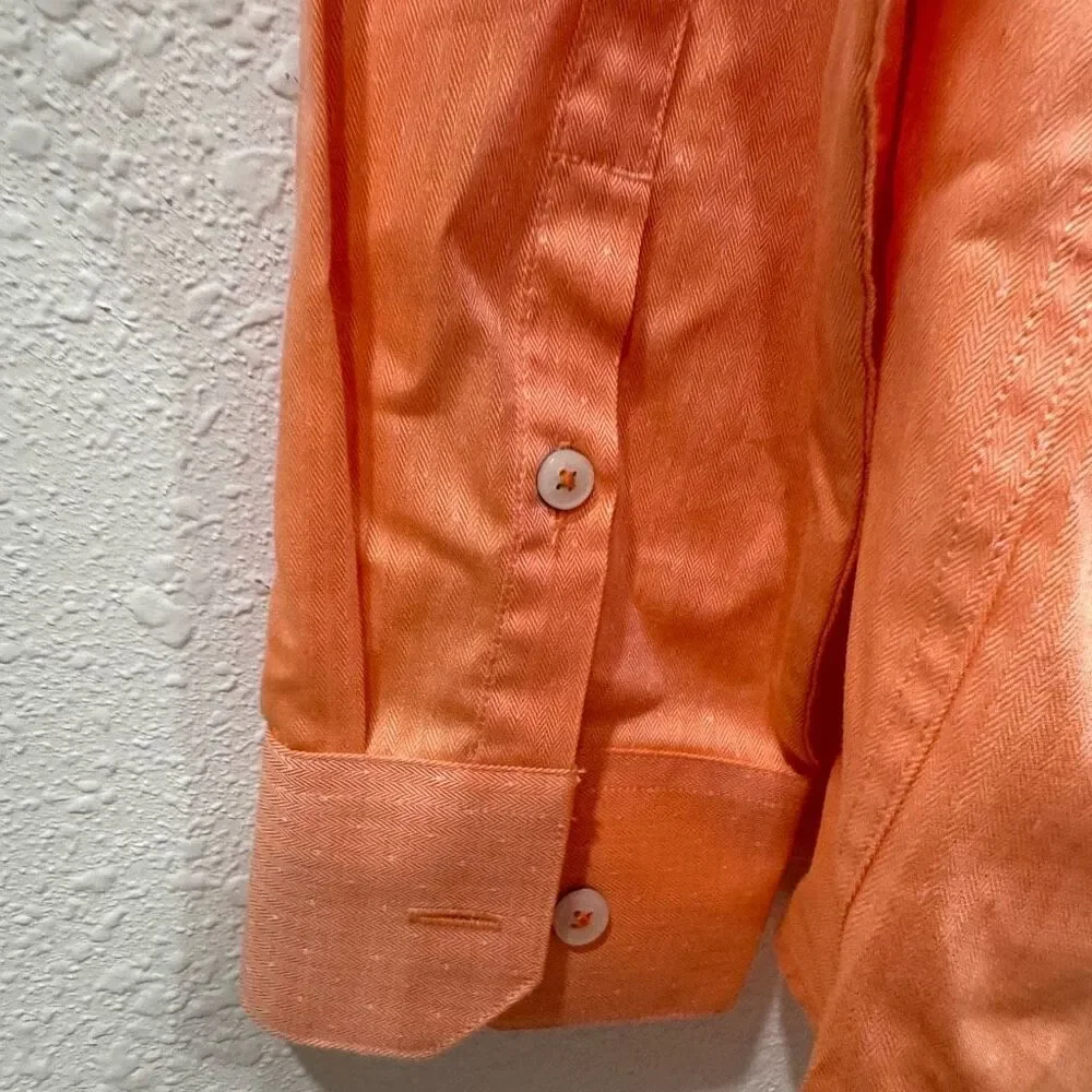 Penguin by musingwear men slim fit long sleeve‎ shirt size 16 32/33